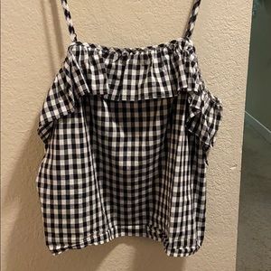 Checked Ruffled Tank ✨ Plus Size